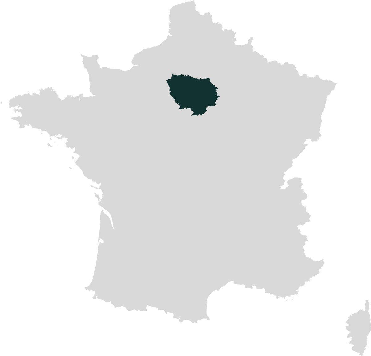 Carte de la région Île-de-France